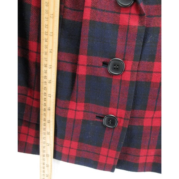 VINTAGE Pendleton Blazer 14 Virgin Wool Tartan Plaid 60s 70s Jacket - Picture 4 of 11